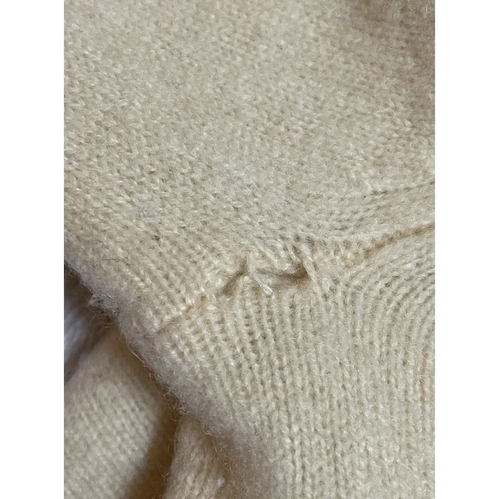 Brooks Brothers Girls Cashmere Sweater Size Large Yellow Long Sleeve Turtleneck